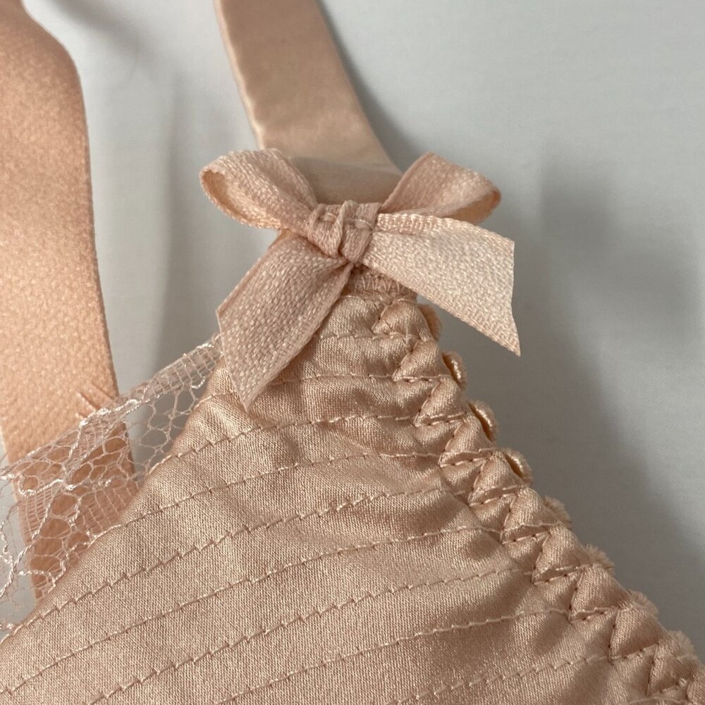 Agent Provocateur Helene Peach Silk Bra 34B - Picture 11 of 16